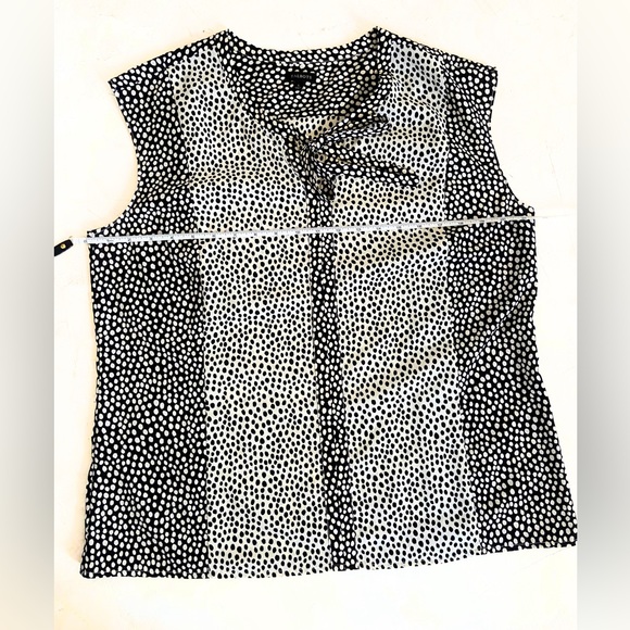 Talbots Polkadot Blouse L - Picture 2 of 4